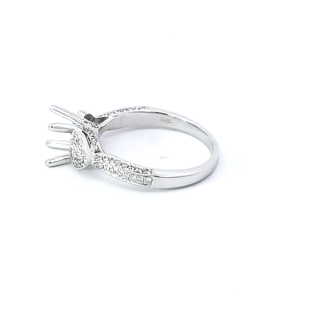 Diamond Engagement Semi-Mount Ring