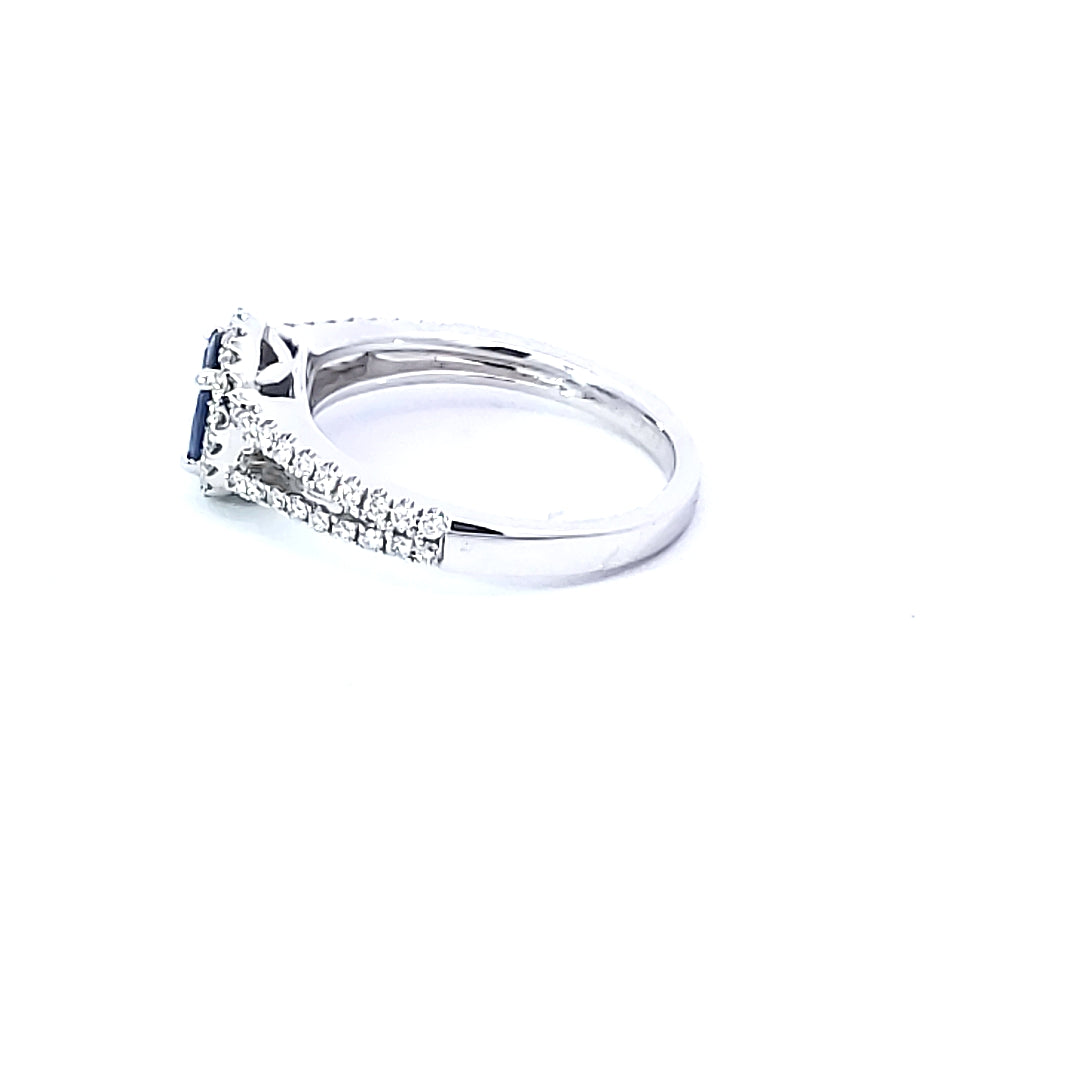 Sapphire & Diamond Fashion Ring