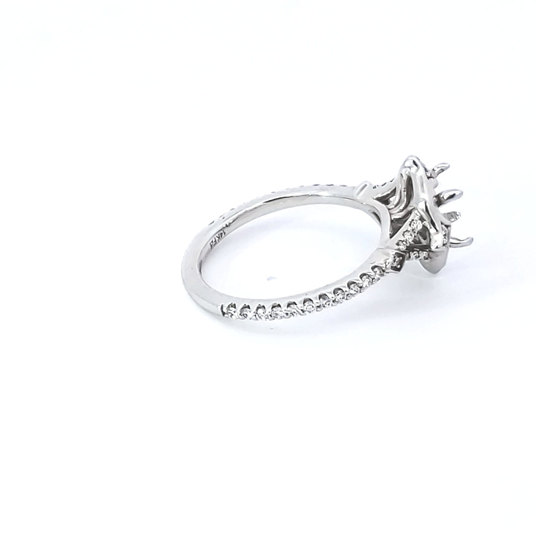 Diamond Engagement Semi-Mount Ring