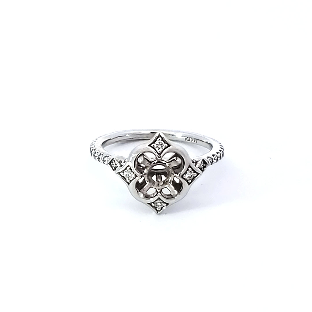 Diamond Engagement Semi-Mount Ring