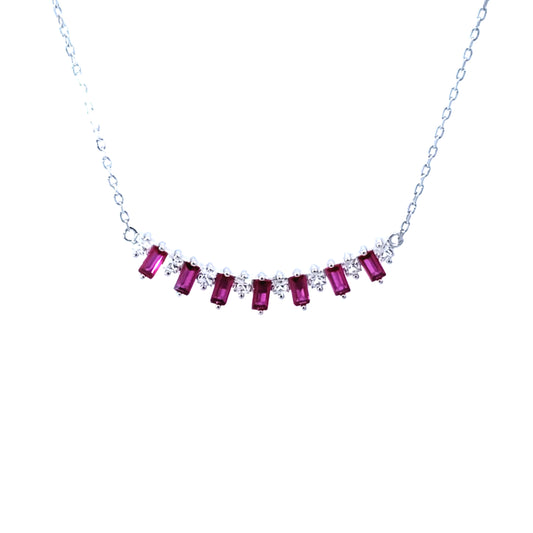 S/Silver (W/ Stones) Necklace