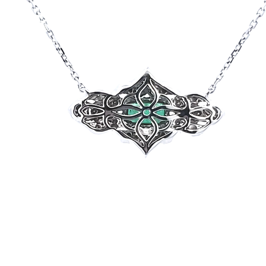 Emerald & Diamond Necklace