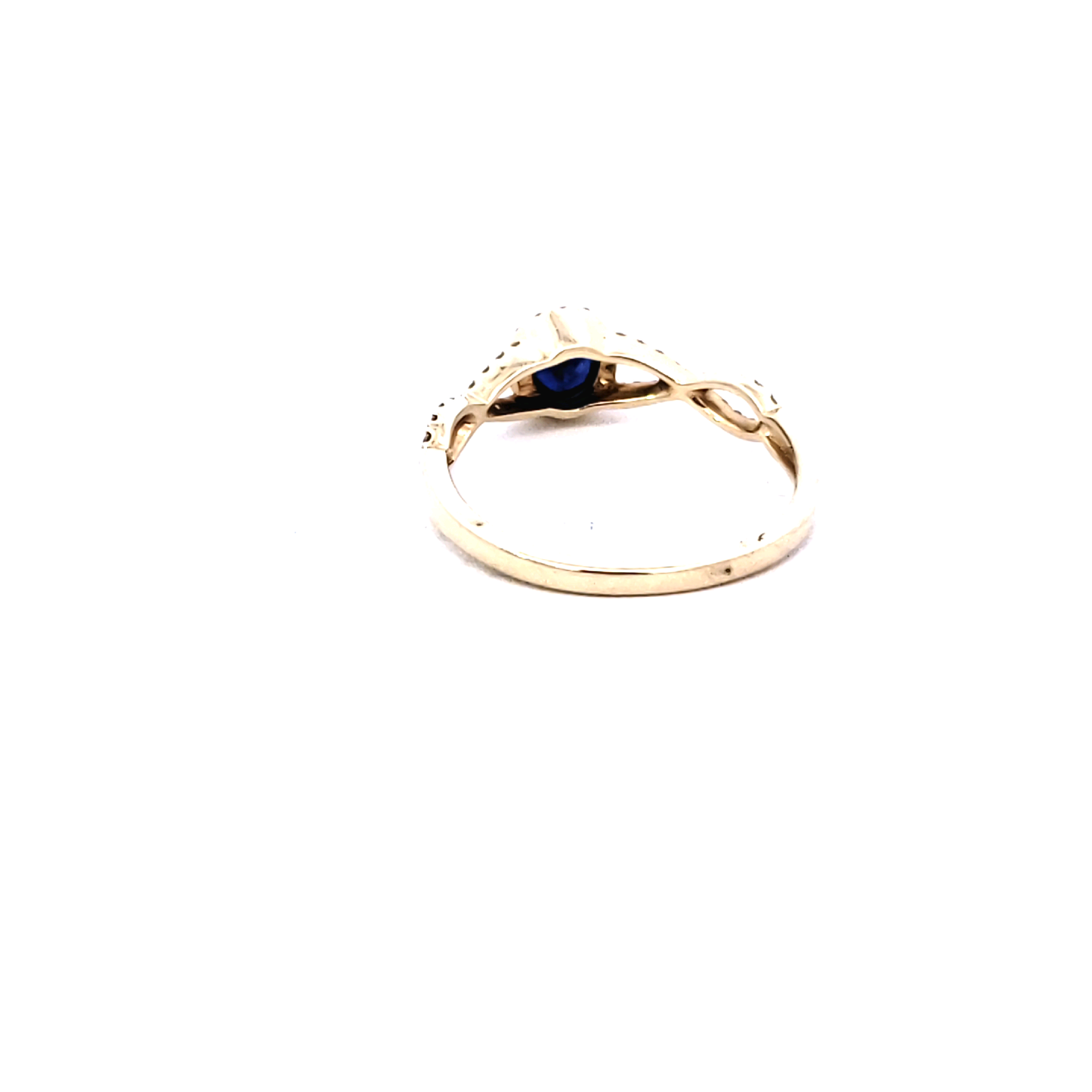 Diamond & Sapphire Halo Fashion Rings