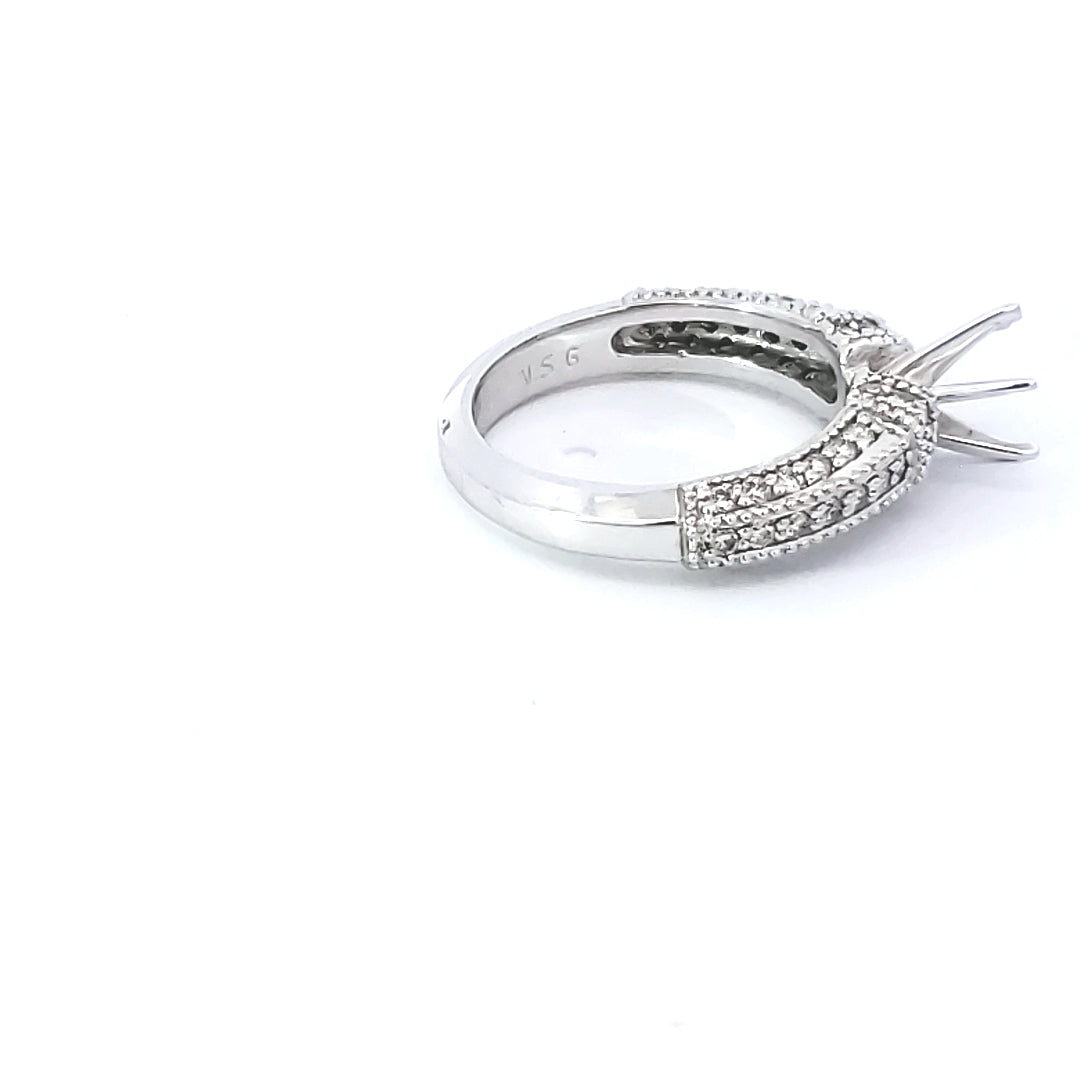 Diamond Engagement Semi-Mount Ring