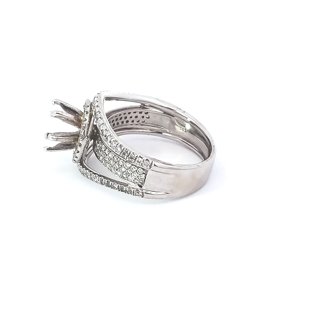 Diamond Engagement Semi-Mount Ring