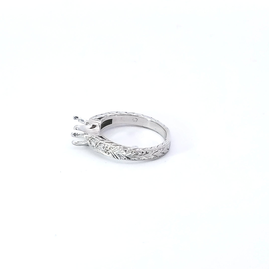 Diamond Engagement Semi-Mount Ring