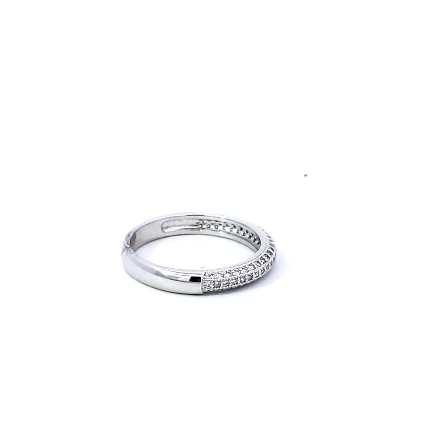 Sterling Silver (CZ) Wedding Bands - Women's
