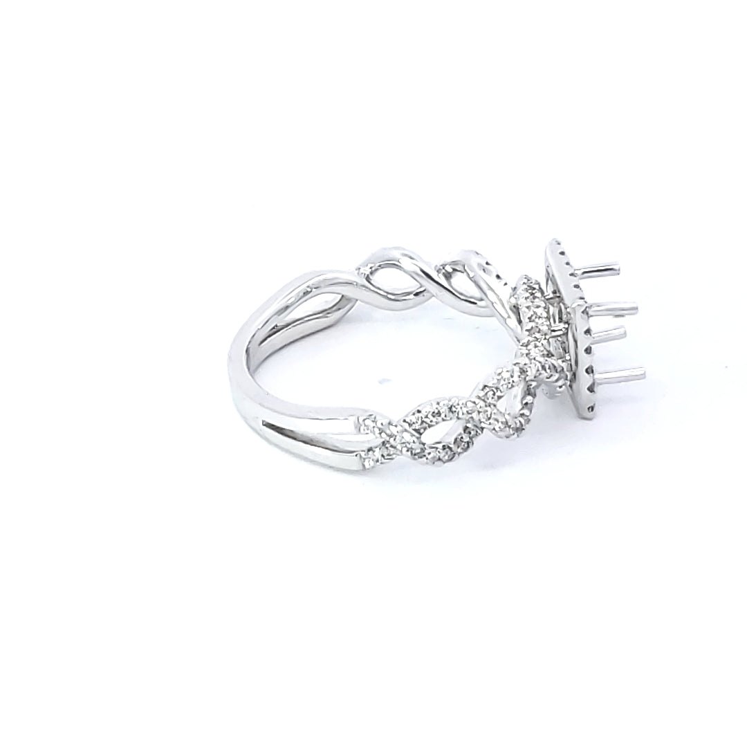 Diamond Engagement Semi-Mount Ring