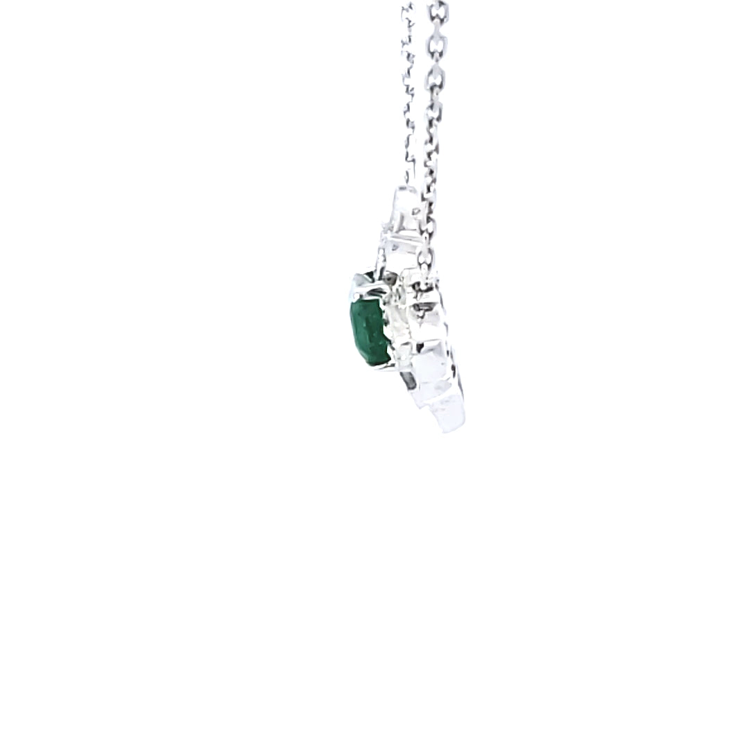 Emerald & Diamond Necklace