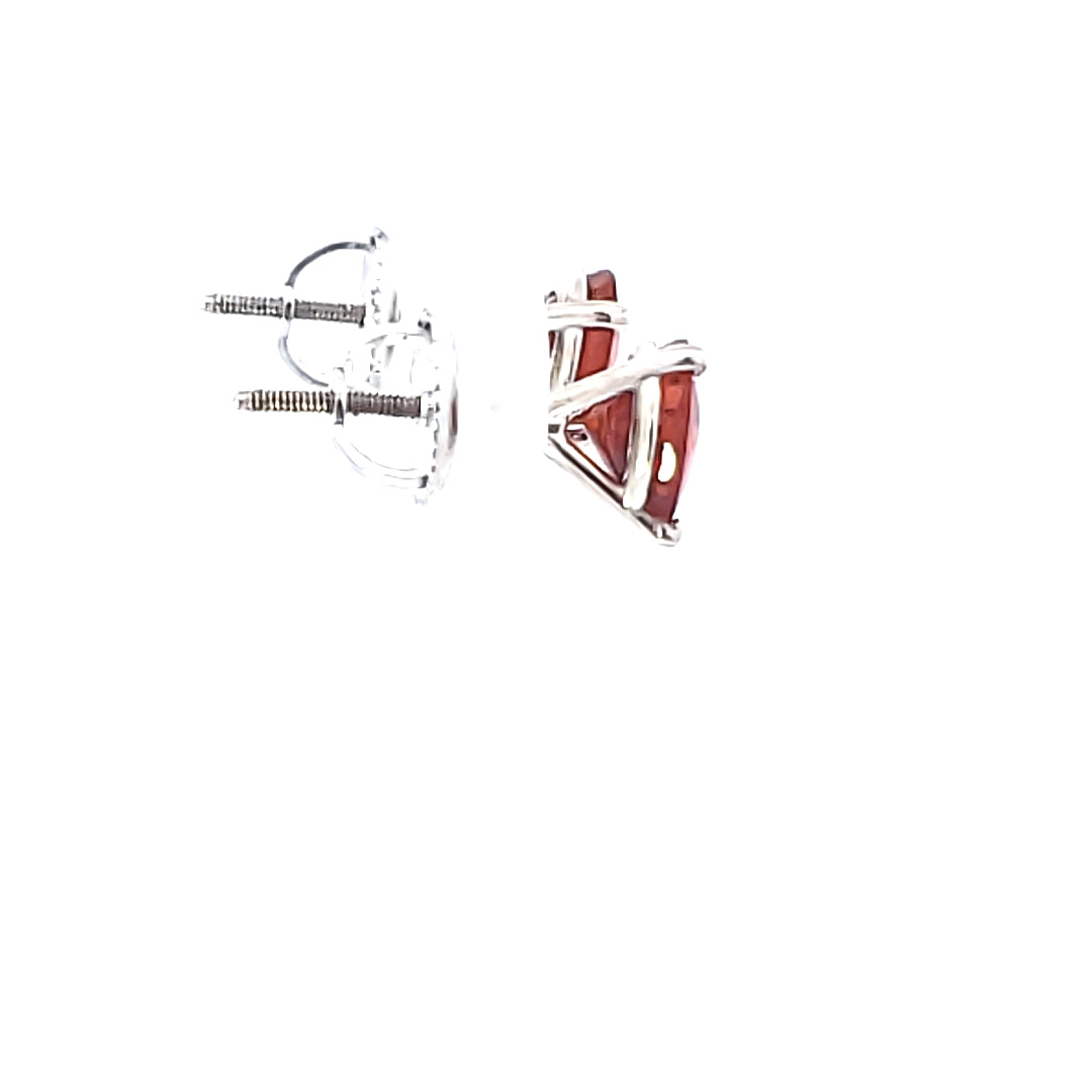 Garnet Stud Earrings