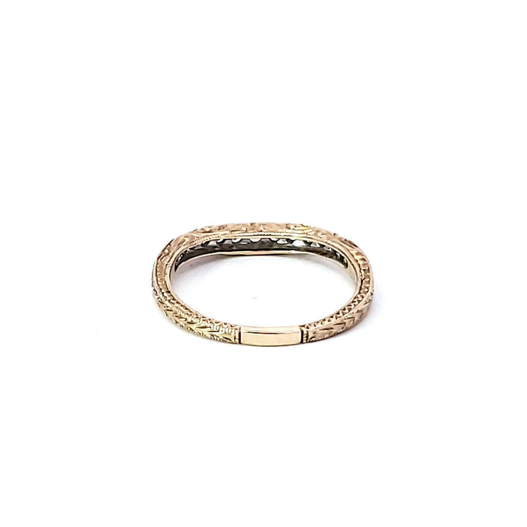 Curved Diamond Anniversary Band