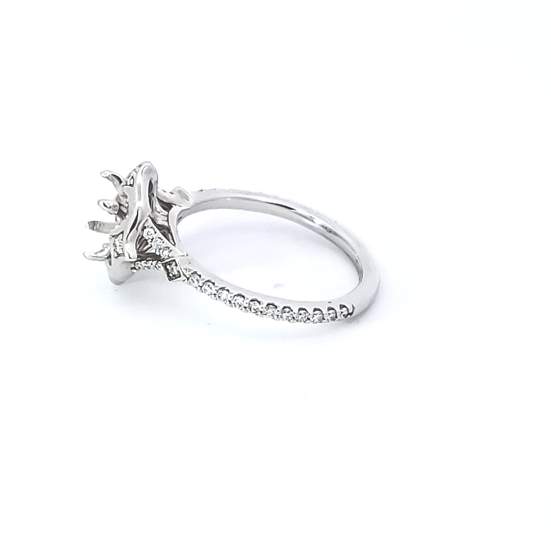 Diamond Engagement Semi-Mount Ring