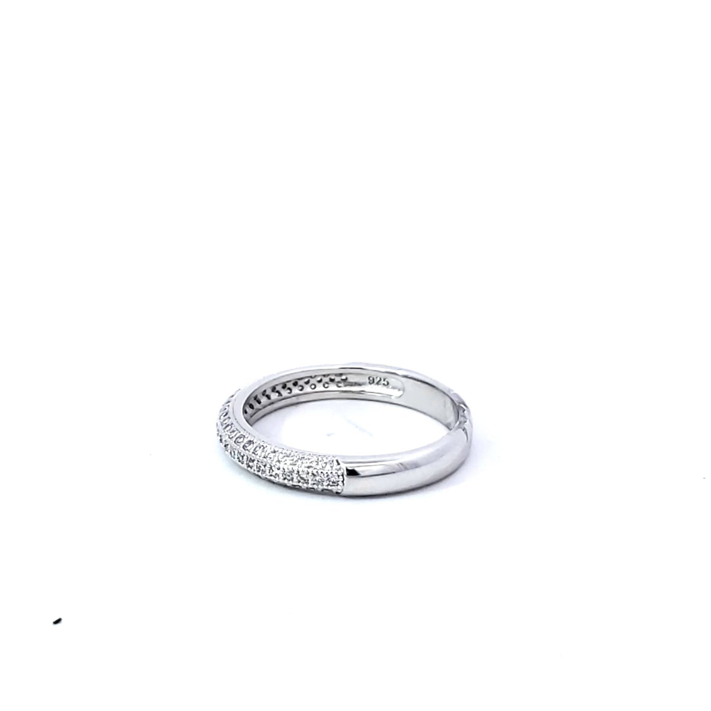 Sterling Silver (CZ) Wedding Bands - Women's