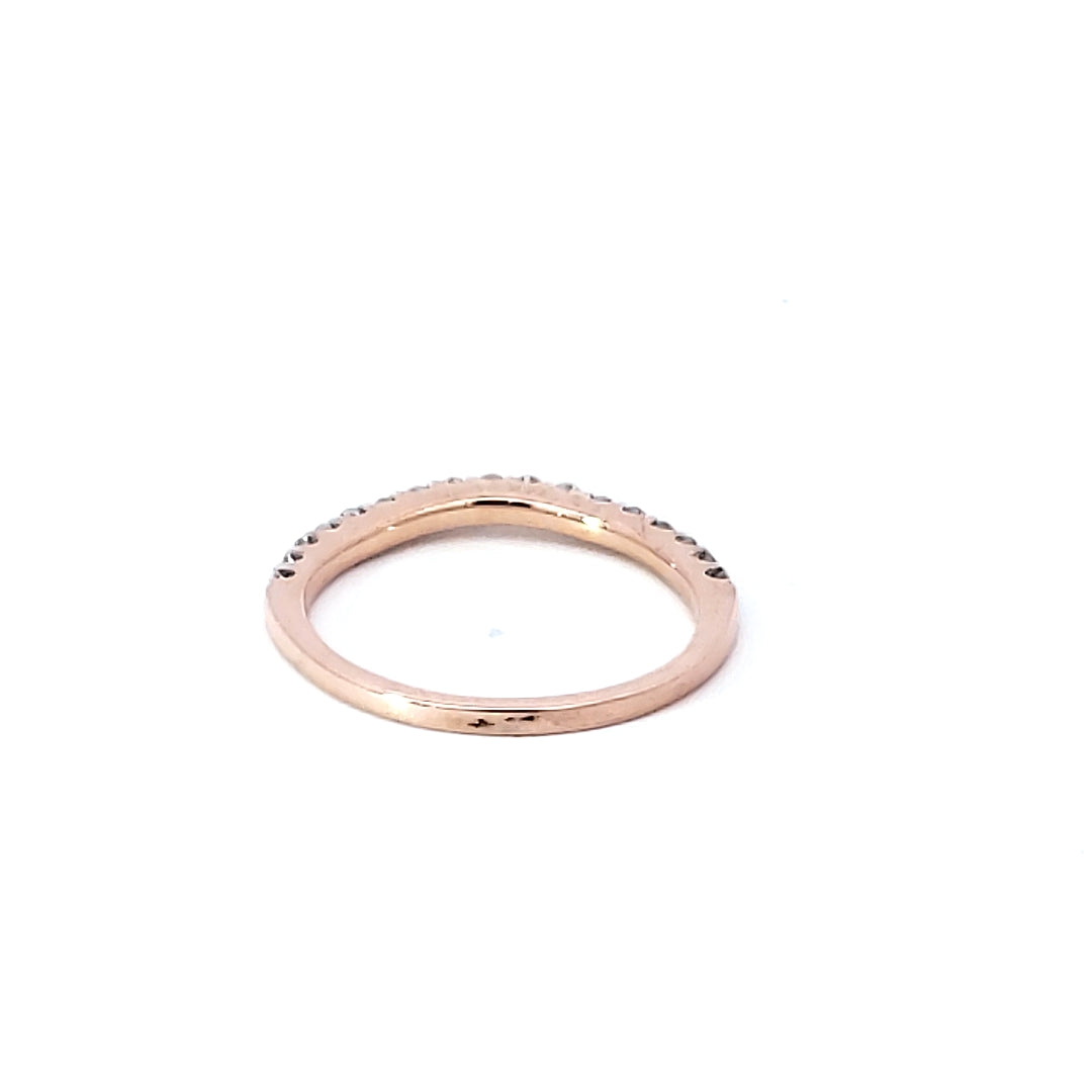 Curved Diamond Wedding Bands - Women's