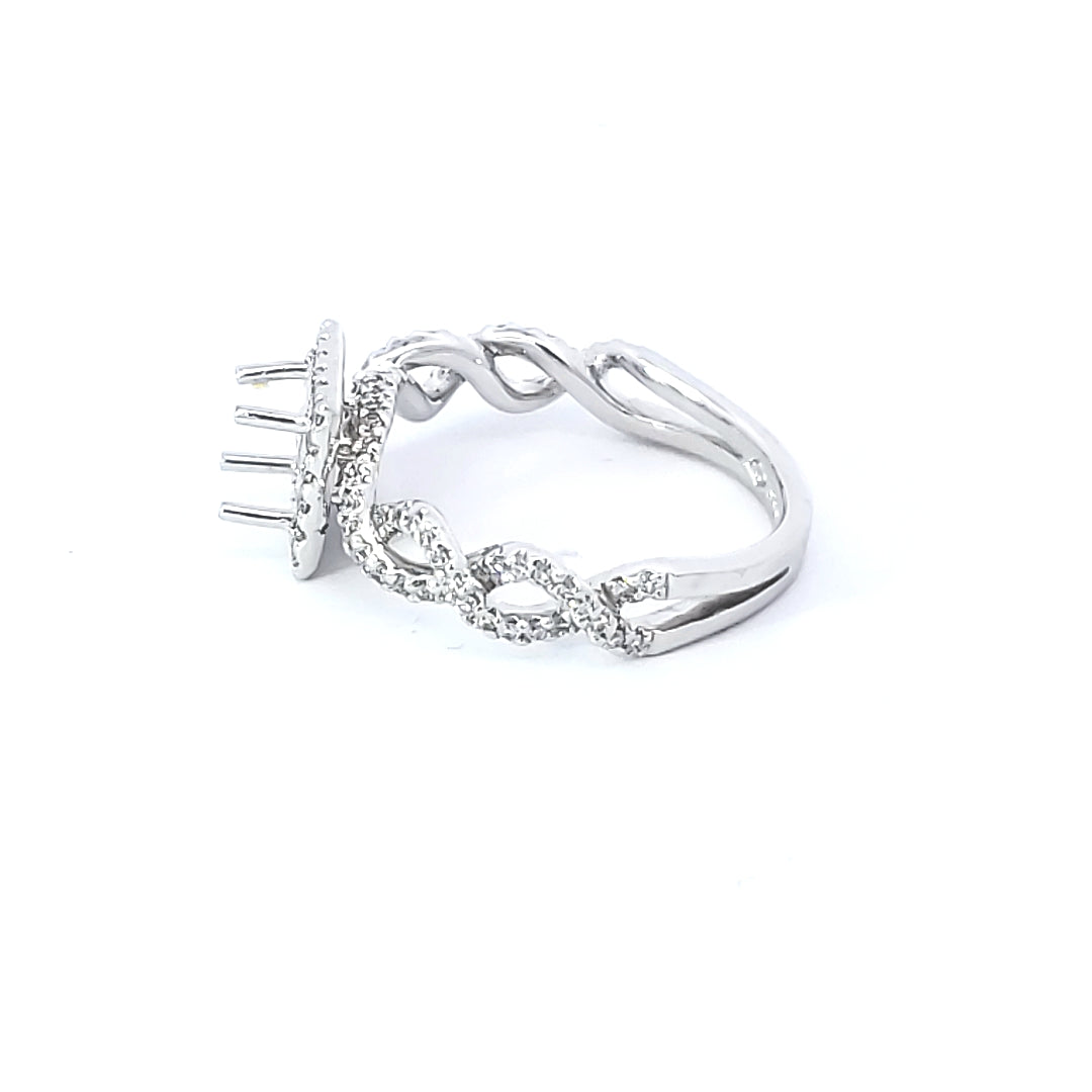Diamond Engagement Semi-Mount Ring