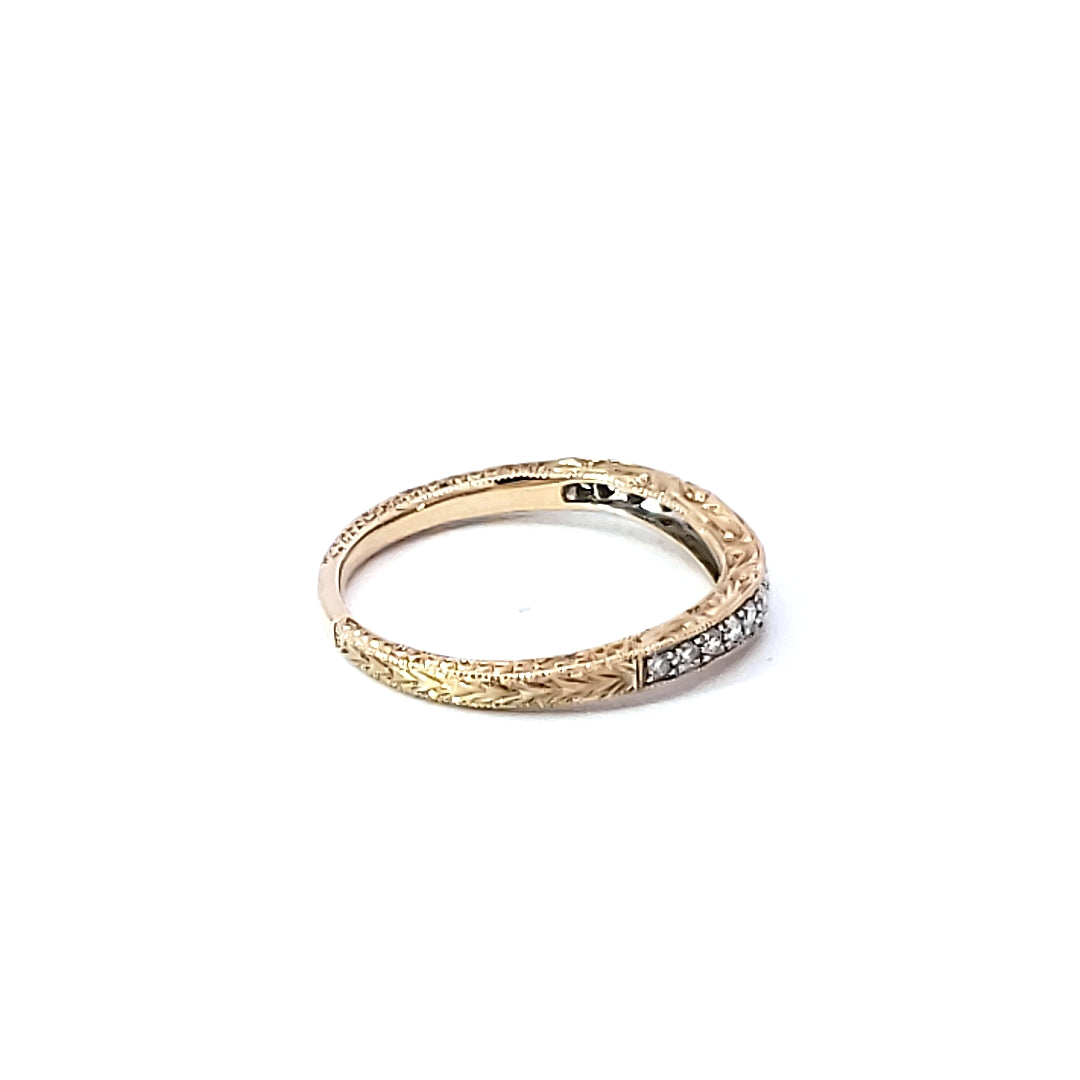 Curved Diamond Anniversary Band