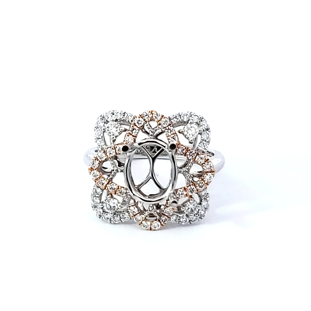 Diamond Engagement Semi-Mount Ring