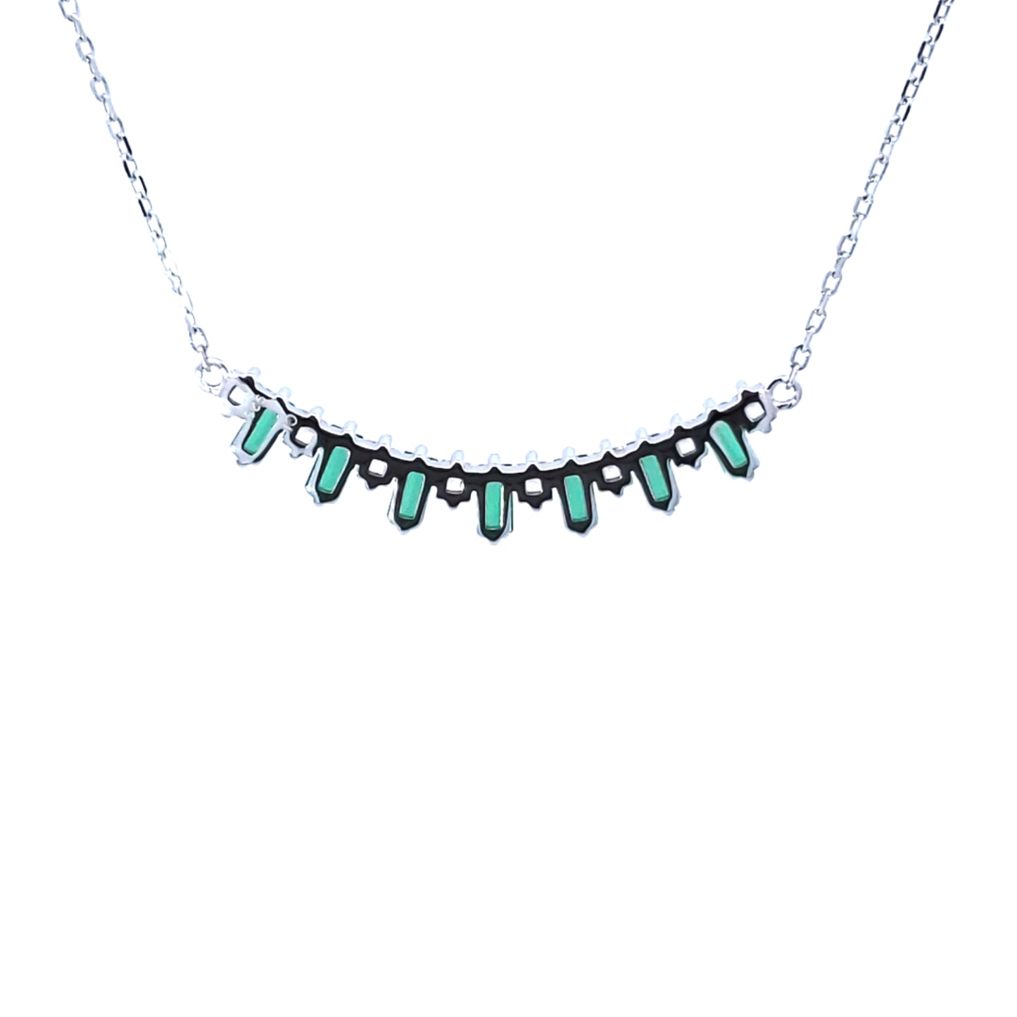 S/Silver (W/ Stones) Necklace