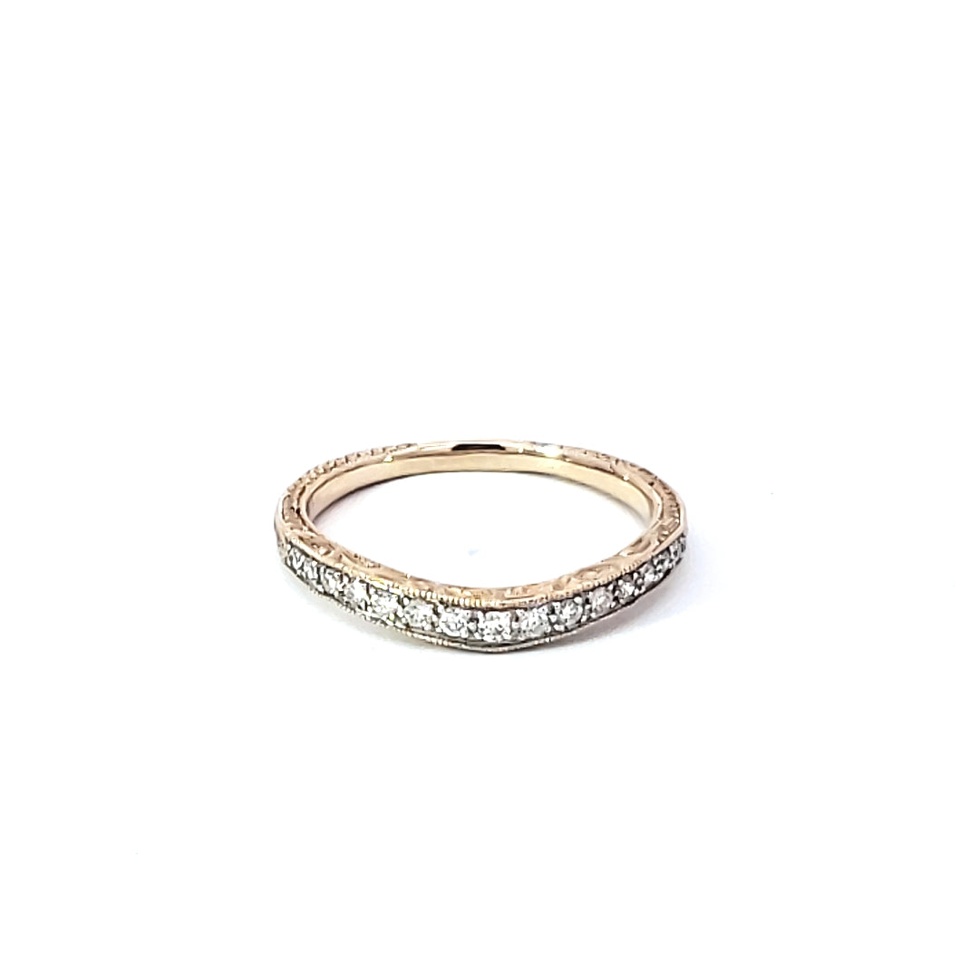 Curved Diamond Anniversary Band