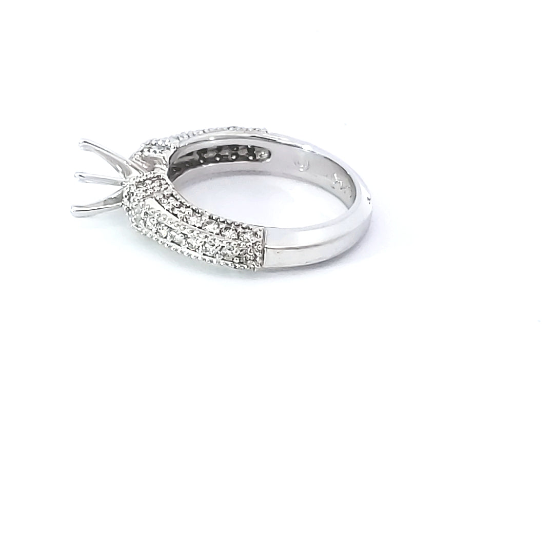 Diamond Engagement Semi-Mount Ring