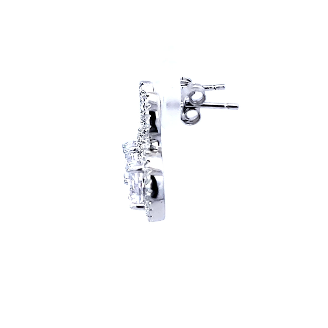 S/Silver (W/ Stones) Earring
