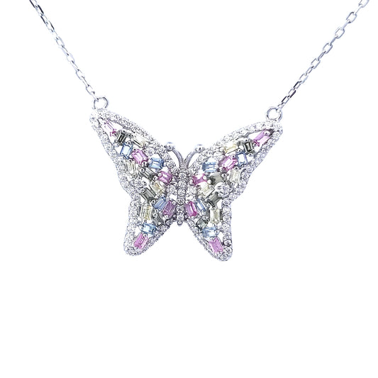 S/Silver (W/ Stones) Necklace