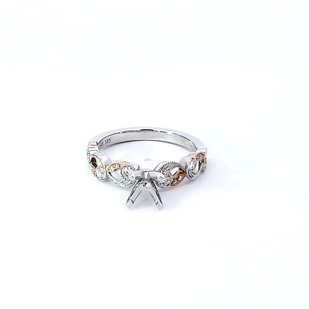 Diamond Engagement Semi-Mount Ring