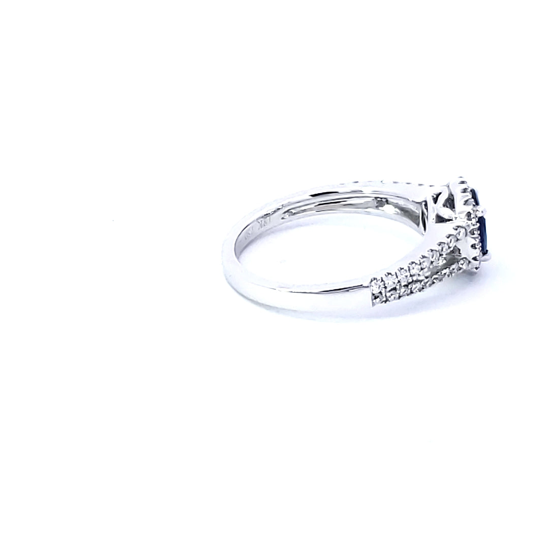 Sapphire & Diamond Fashion Ring