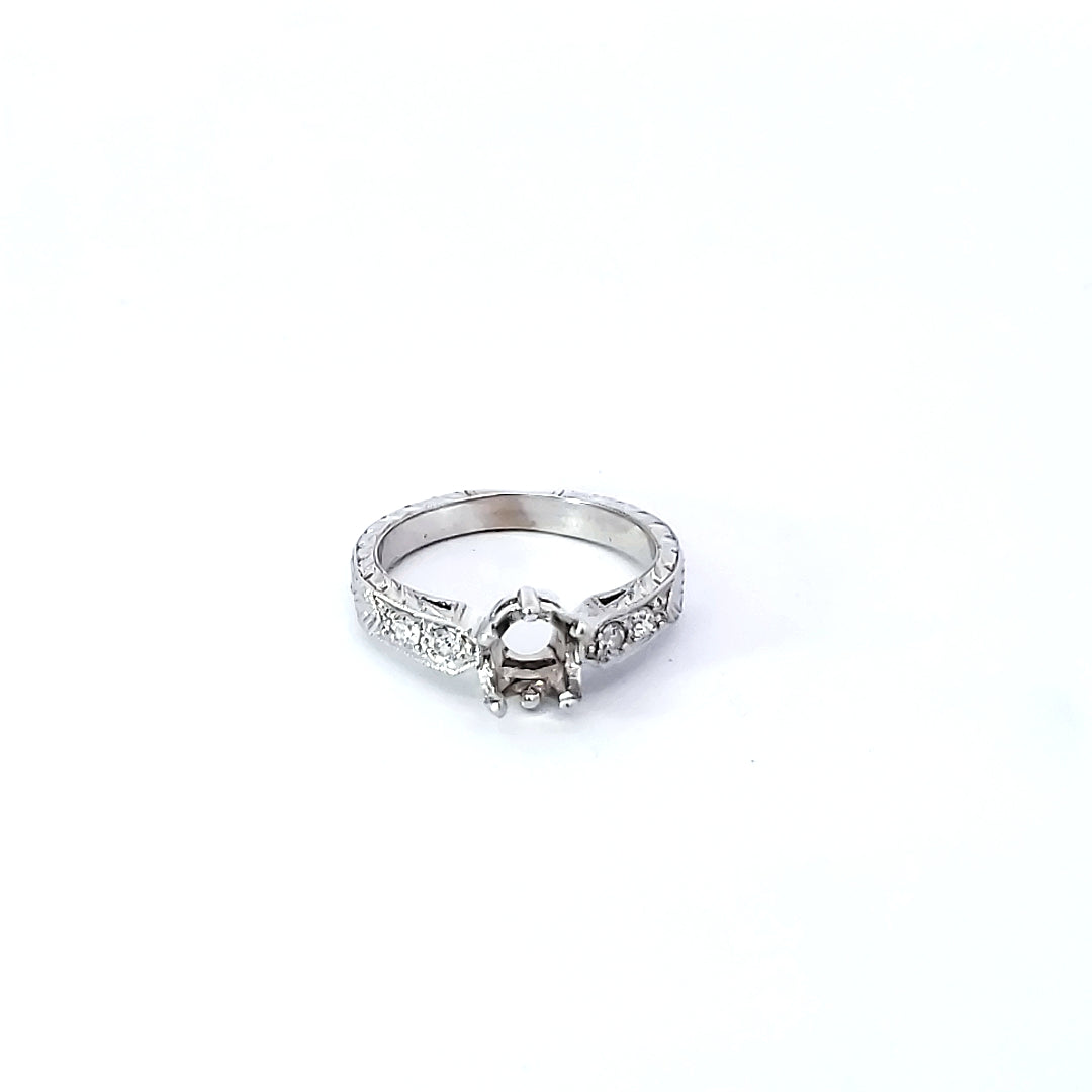 Diamond Engagement Semi-Mount Ring