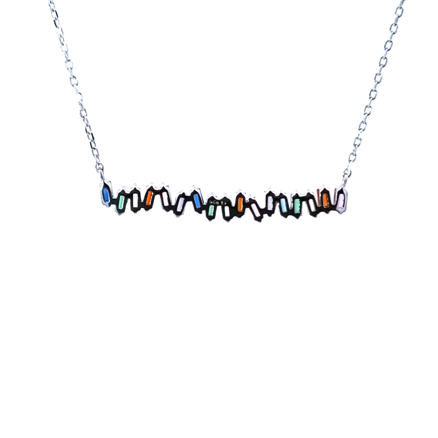 S/Silver (W/ Stones) Necklace