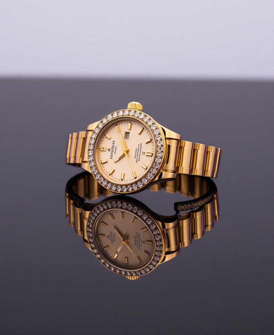 Fine wristwatches on display for watch repair and battery replacement in St. Peters, MO