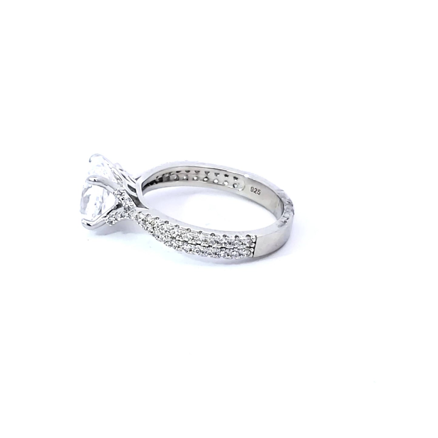 S/Silver (W/Stones Wedding Bands - Women'