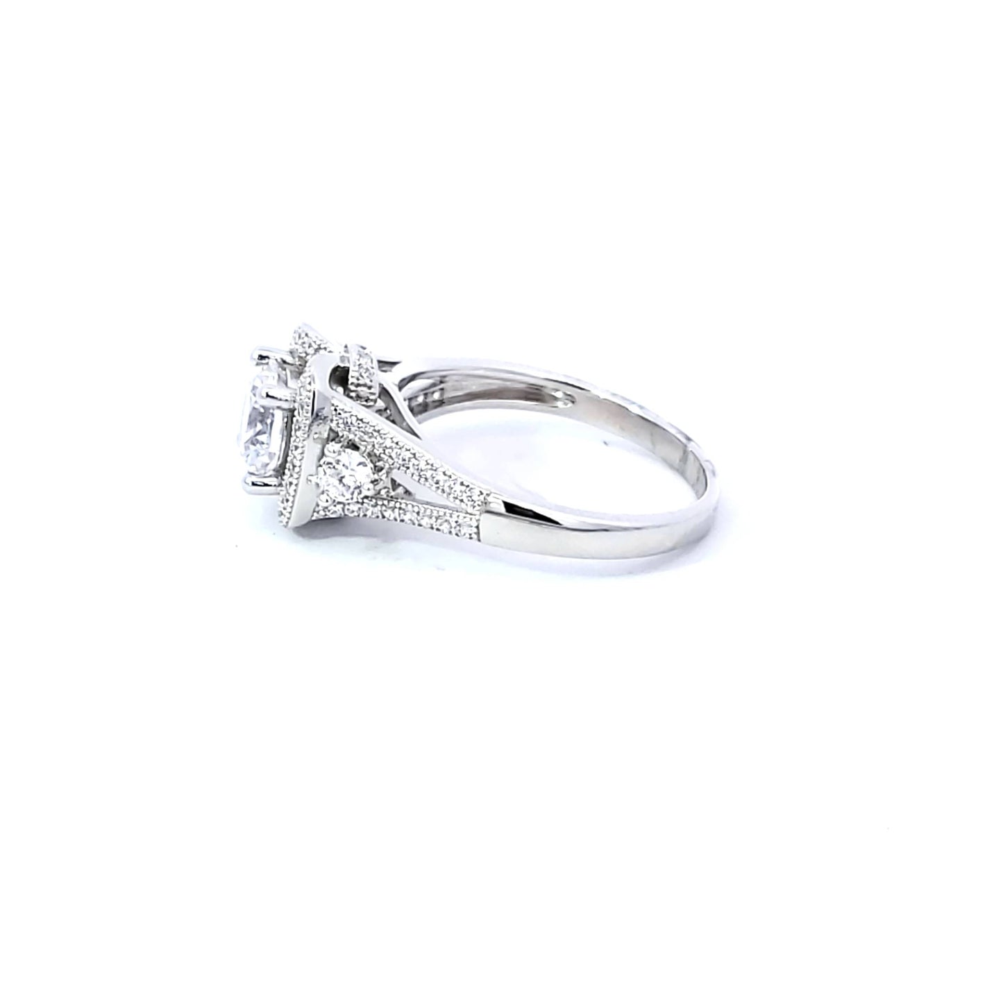 S/Silver (W/Stones Wedding Bands - Women'