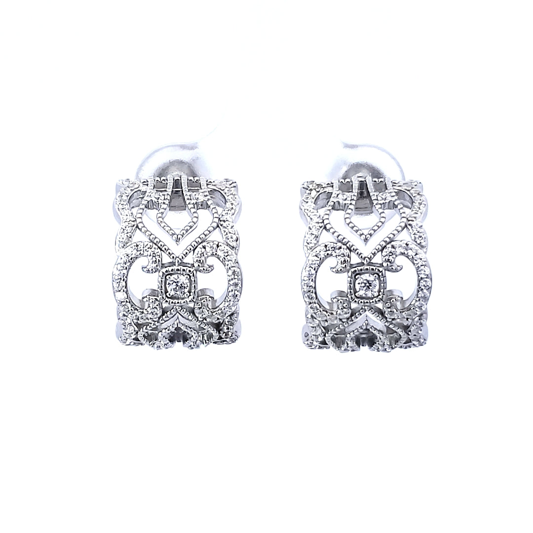 S/Silver (W/ Stones) Earring