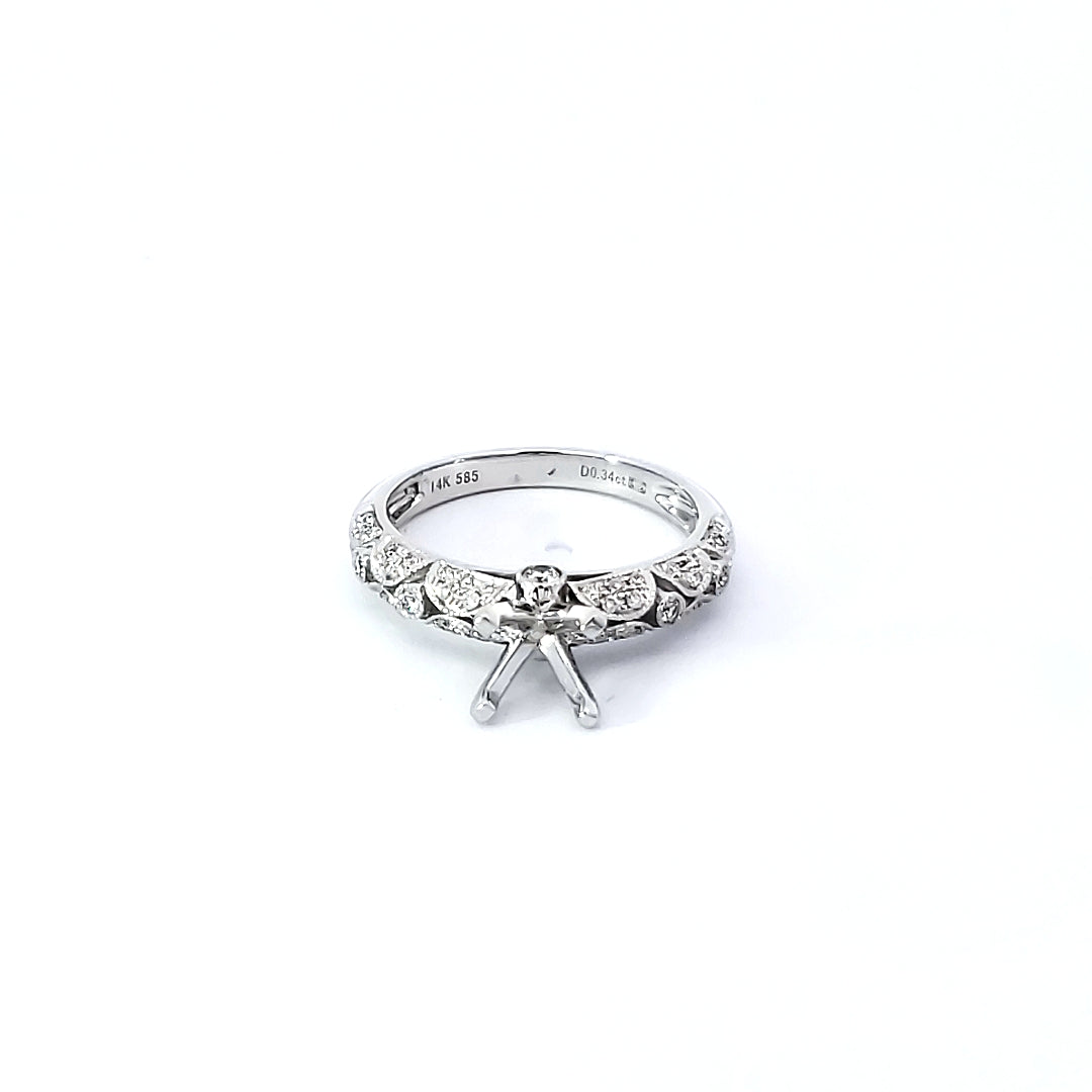 Diamond Engagement Semi-Mount Ring
