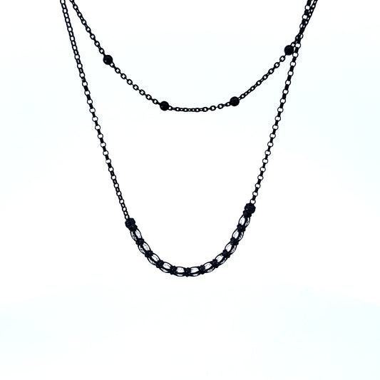 S/Silver (W/ Stones) Necklace