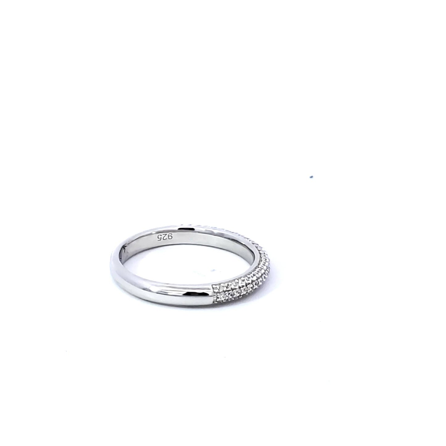 S/Silver (W/Stones Wedding Bands - Women'