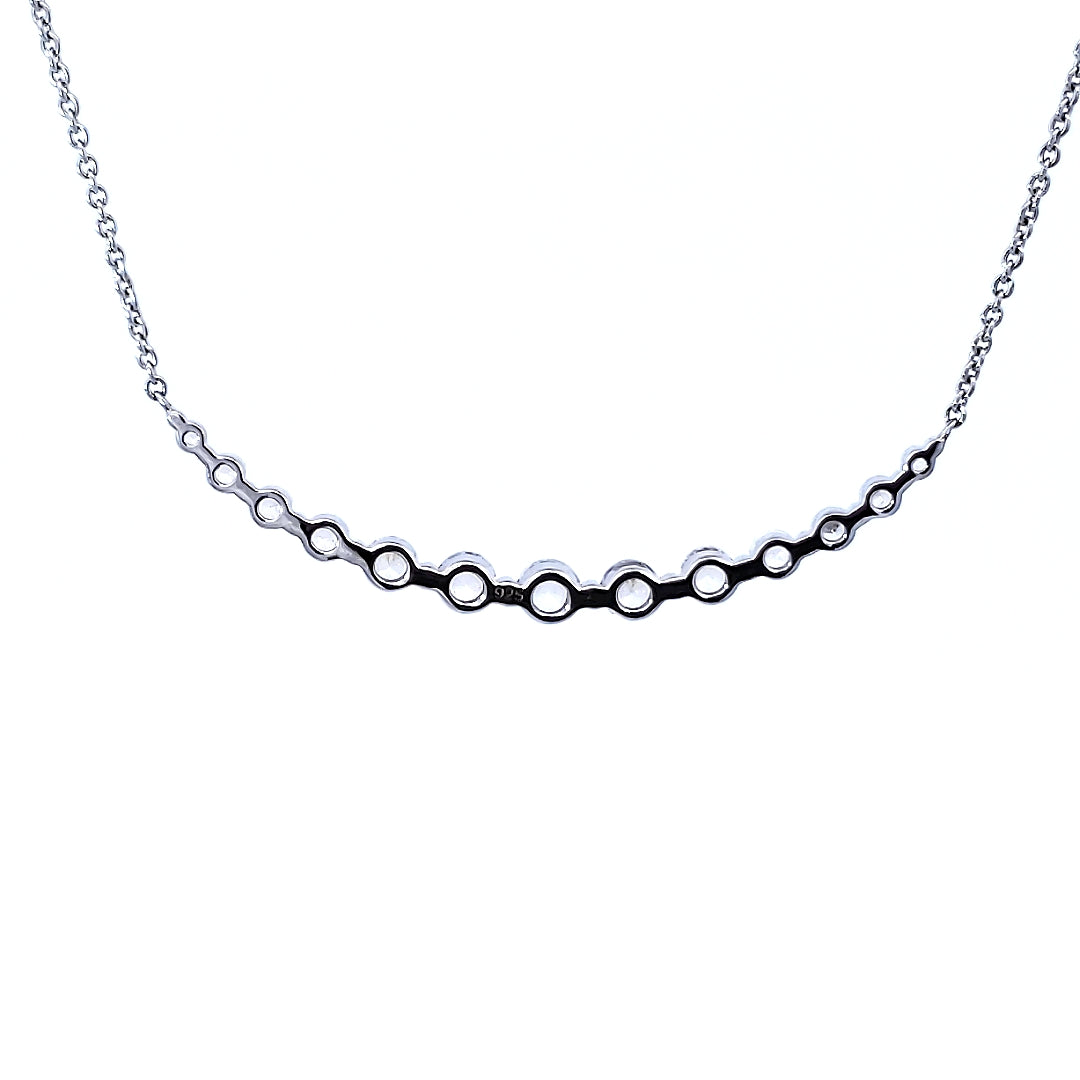 S/Silver (W/ Stones) Necklace