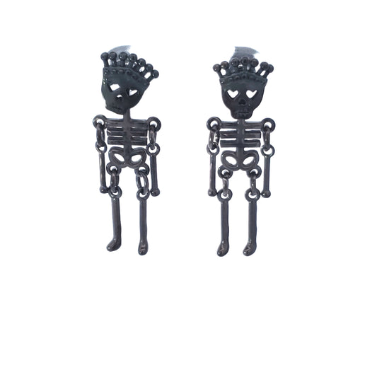 Skeleton Stud Dangle Earrings