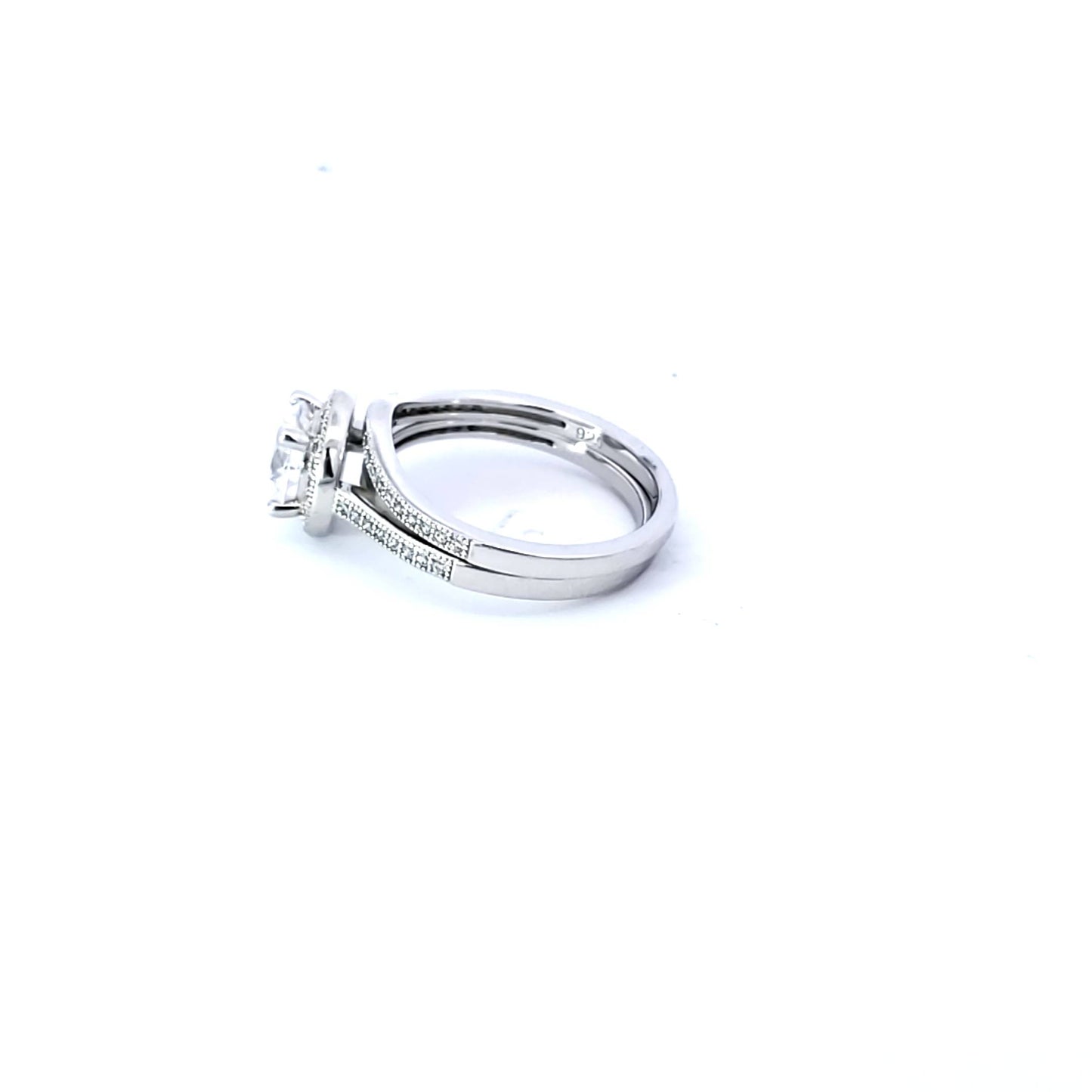 S/Silver (W/Stones Wedding Bands - Women'