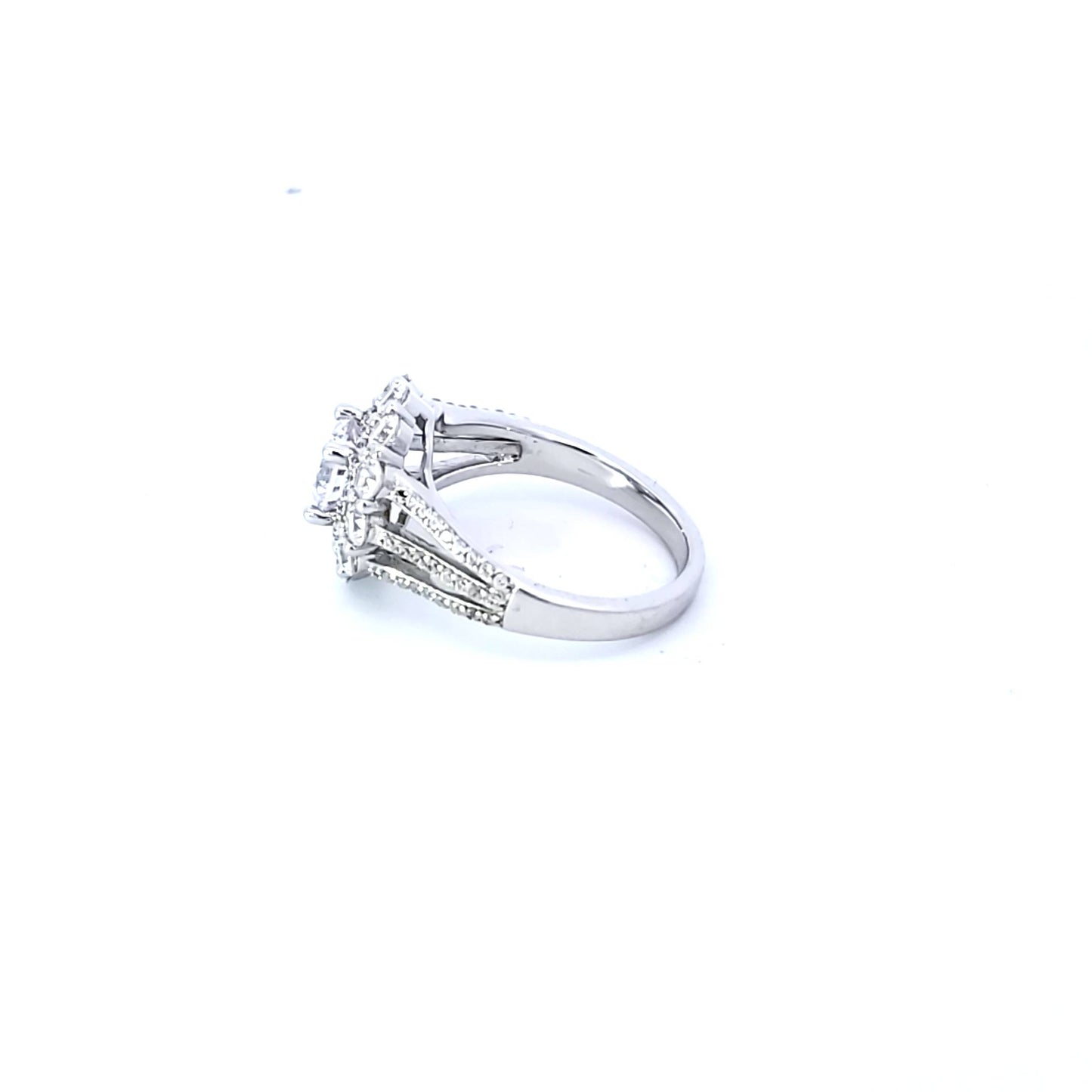 S/Silver (W/Stones Wedding Bands - Women'