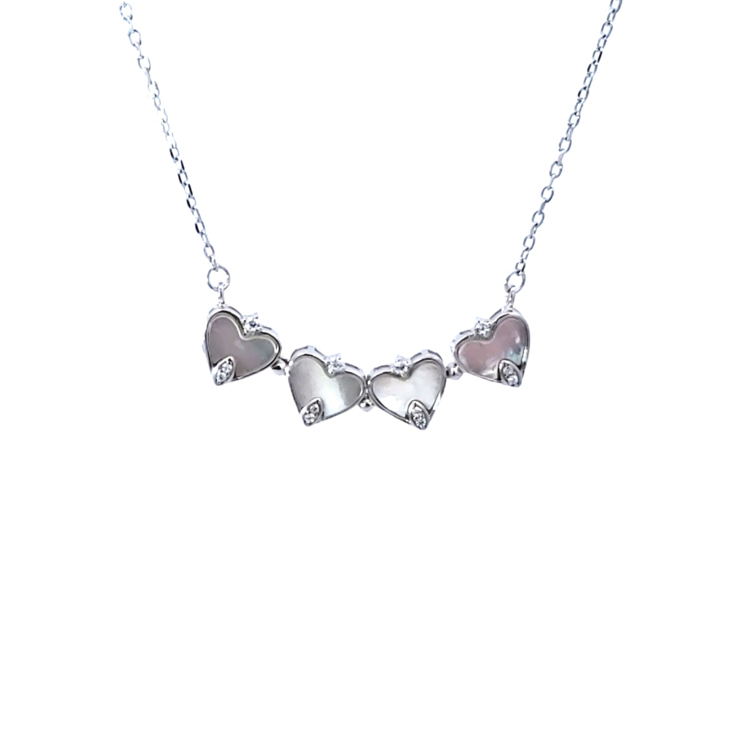S/Silver (W/ Stones) Necklace