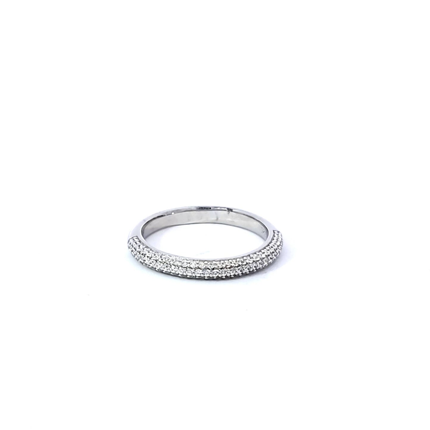 S/Silver (W/Stones Wedding Bands - Women'