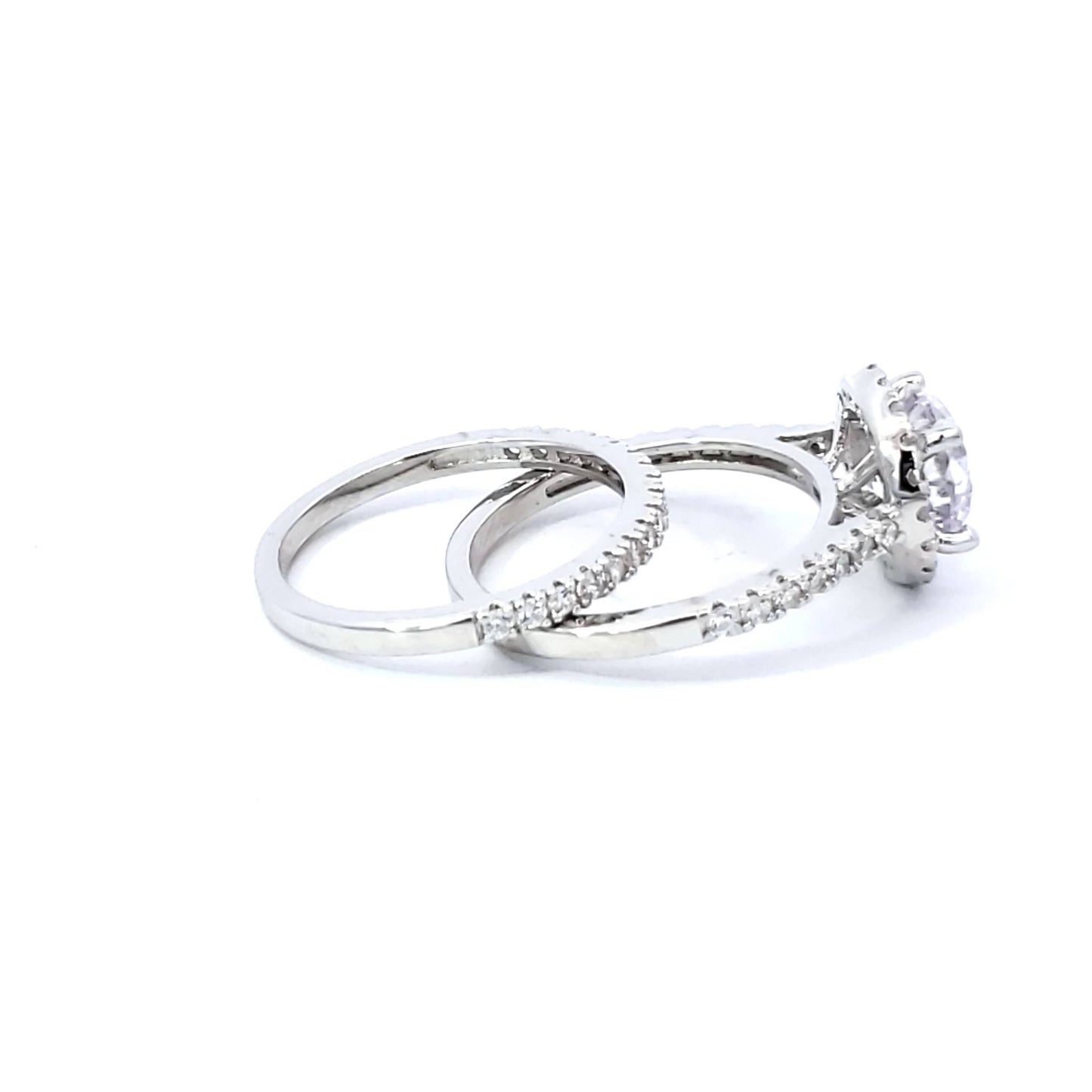 S/Silver (W/Stones Wedding Bands - Women'