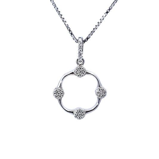 S/Silver (W/ Stones) Pendant