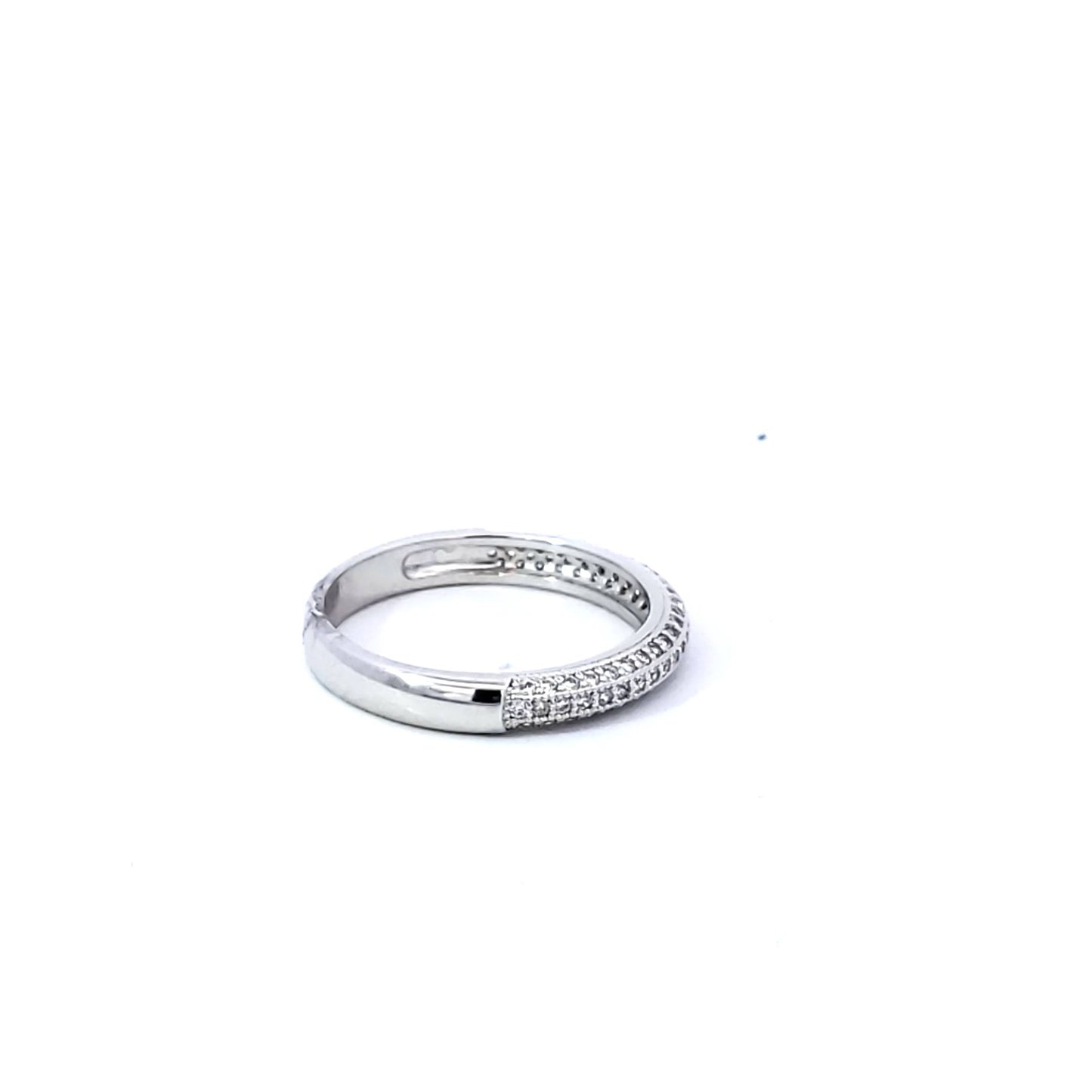 S/Silver (W/Stones Wedding Bands - Women'