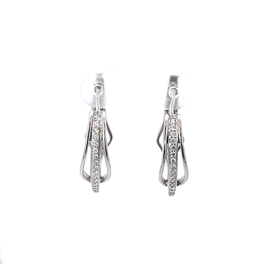 S/Silver (W/ Stones) Earring