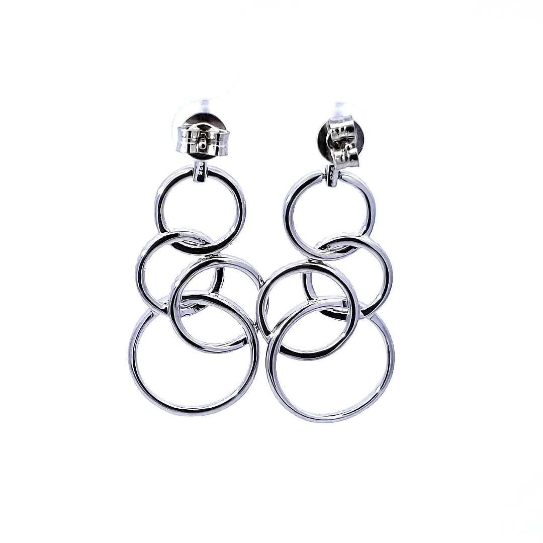 S/Silver (W/ Stones) Earring