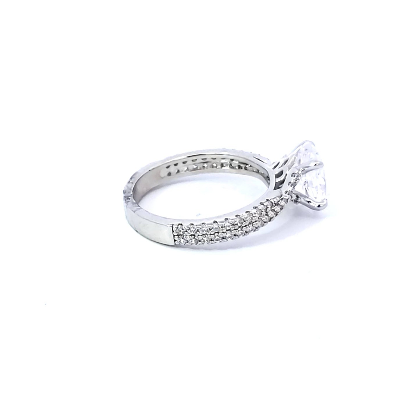 S/Silver (W/Stones Wedding Bands - Women'