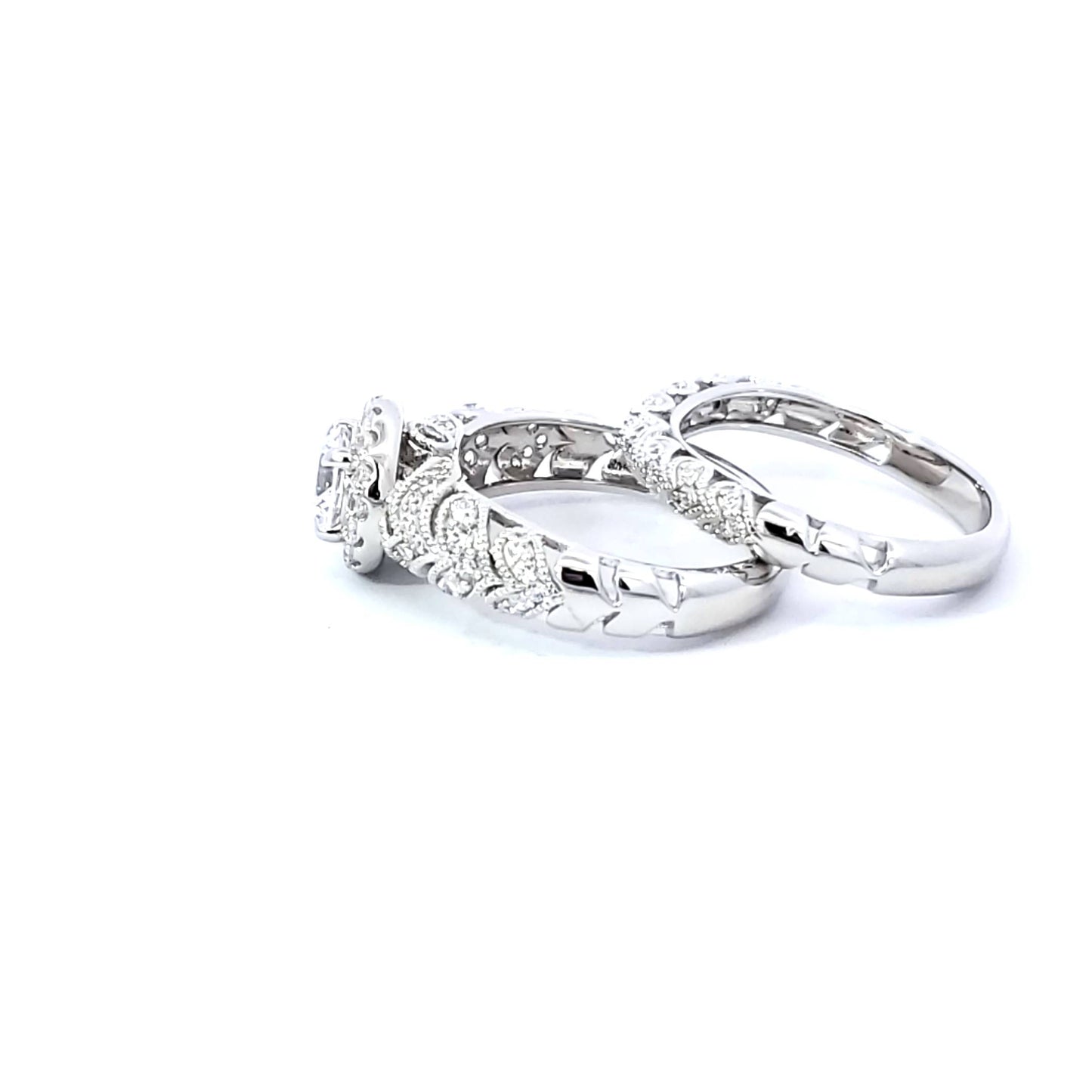 S/Silver (W/Stones Wedding Bands - Women'